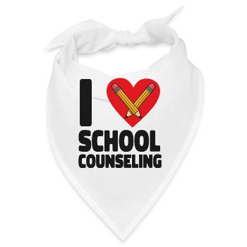 School Counselor Heart I (Heart) - Bandana - Weiß - Vorne