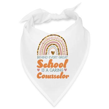 School Counselor Rainbow Behind - Bandana - Weiß - Vorne