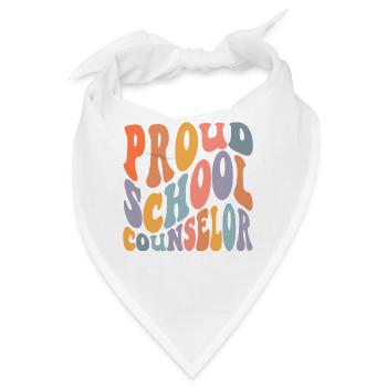 School Counselor Proud School - Bandana - Weiß - Vorne