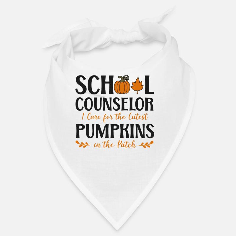 School Counselor Pumpkin Case Bandana