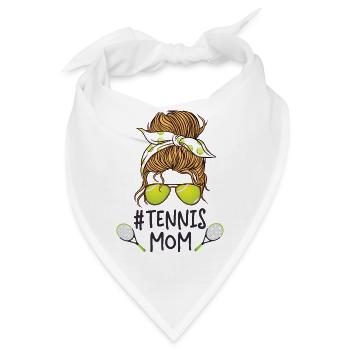 Funny Tennis Player Racket - Bandana - Weiß - Vorne