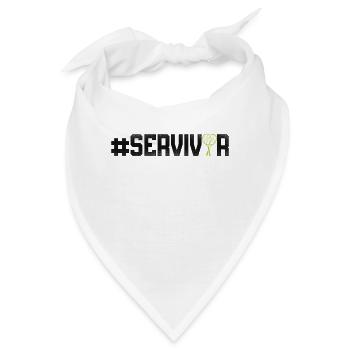 Funny Tennis Player Racket - Bandana - Weiß - Vorne