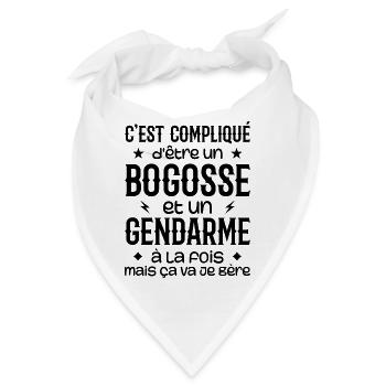Es ist kompliziert, ein Bogosse und ein Gendarm zu sein - Bandana - Weiß - Vorne
