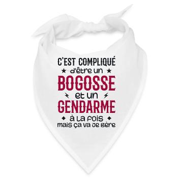 Es ist kompliziert, ein Bogosse und ein Gendarm zu sein - Bandana - Weiß - Vorne
