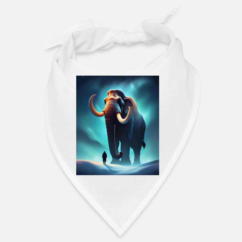 Cooles Mammut und ein Mensch Bandana