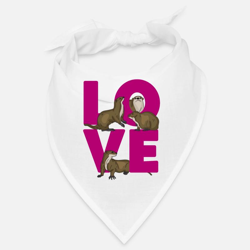 Amour de la loutre Bandana