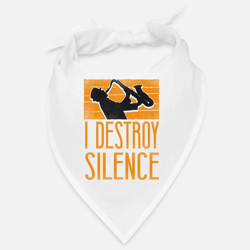 Saxophone I Destroy Silence Bandana