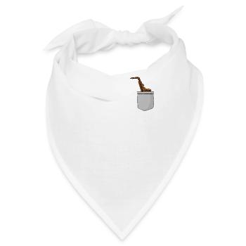 Saxophone Pocket - Bandana - Weiß - Vorne