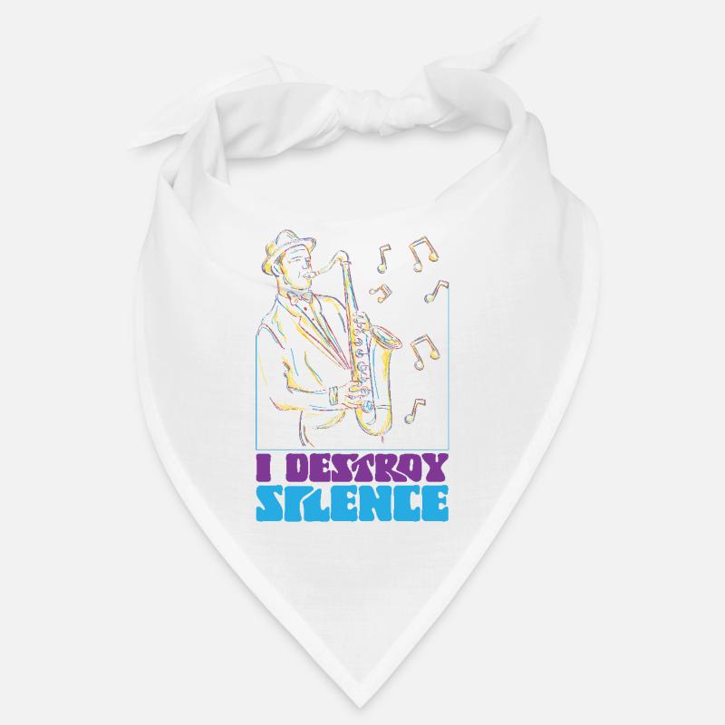Saxophone I Destroy Silence Bandana