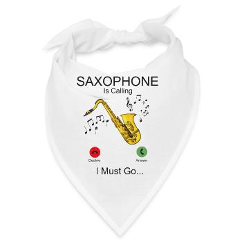 Saxophone Phone Display Saxophone - Bandana - Weiß - Vorne