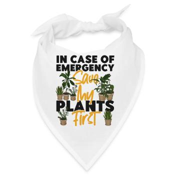 Plant Lover Gardening In Case Of - Bandana - Weiß - Vorne