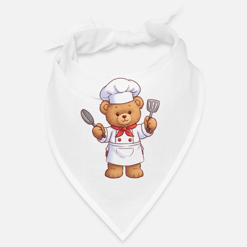Teddy Bear Cook Bandana