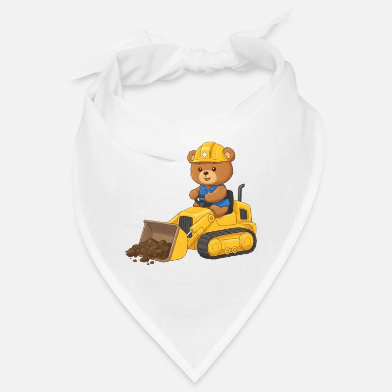 Teddy Bear Construction Worker Bandana