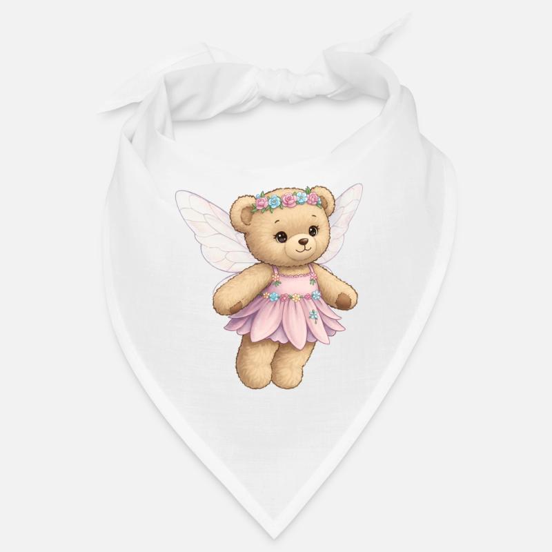 Teddybär Fee - Bandana - Weiß