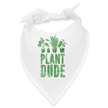 Plant Lover Gardening Plant Dude - Bandana - Weiß - Vorne