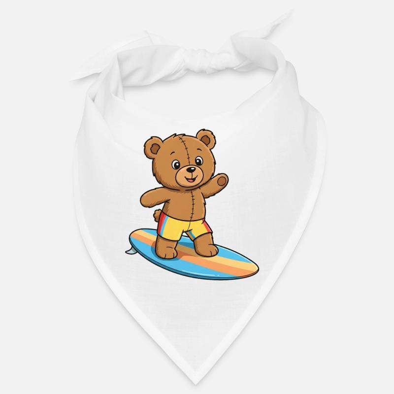 Teddy Bear Surfer Bandana