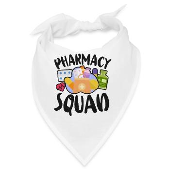 Pharmacy Tech Technician - Bandana - Weiß - Vorne