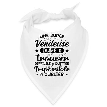 Eine super Verkäuferin - Verkäuferin Geschenk - Bandana - Weiß - Vorne