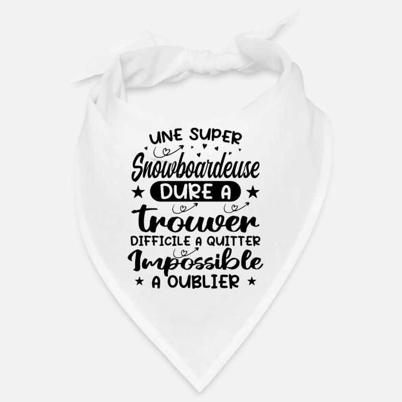 Une Super Snowboardeuse - Cadeau snowboardeuse Bandana