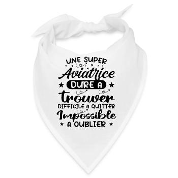 Ein Super Aviator - Aviator Geschenk - Bandana - Weiß - Vorne