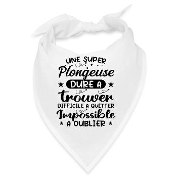 Ein Super Diver - Diver Geschenk - Bandana - Weiß - Vorne