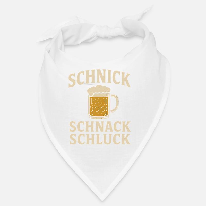 Schnick Schnack Schips lustiger Bier Spruch Bandana