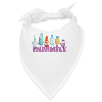 Pharmacy Tech Technician - Bandana - Weiß - Vorne