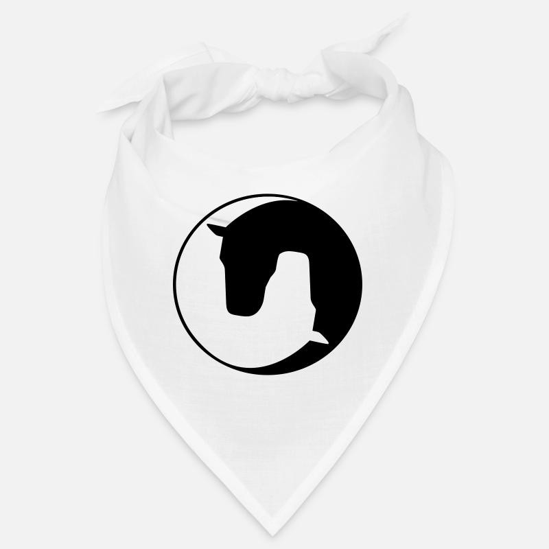 Pferd - Bandana - Weiß