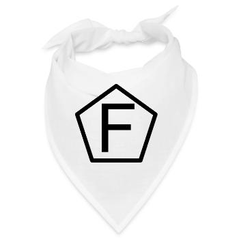 F im Fuenfeck - Bandana - Weiß - Vorne