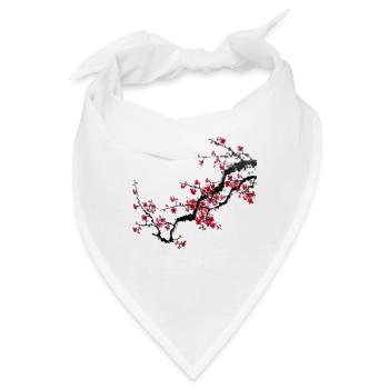 Japan Kirschbaum - Bandana - Weiß - Vorne