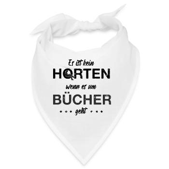 Lesen Bücherwurm Leseratte Bücher Lesen - Bandana - Weiß - Vorne