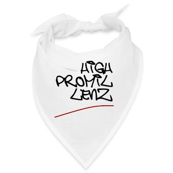 high promillenz style schwarz - Bandana - Weiß - Vorne