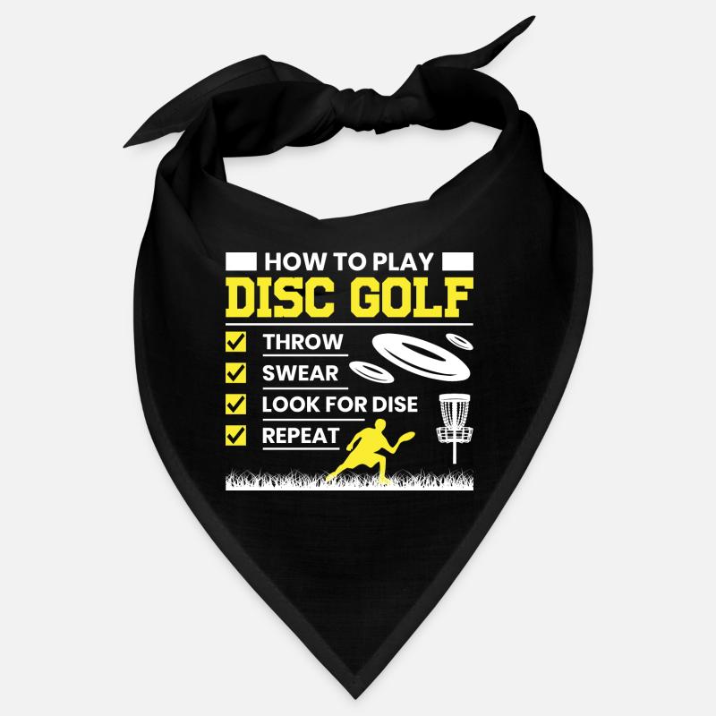 How To Play Disc Golf Funny Disc Golf Player Bandana