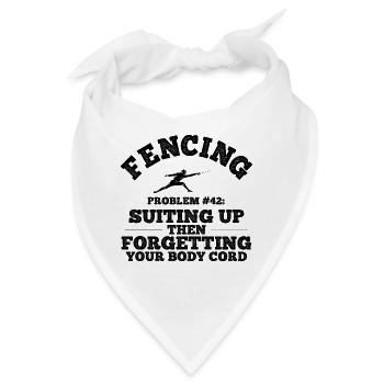 Fechten - Bandana - Weiß - Vorne
