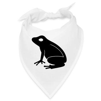 Frosch - Bandana - Weiß - Vorne