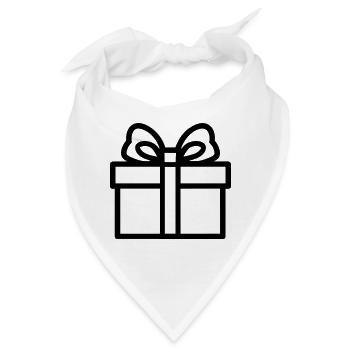 Kleine Geschenkbox - Bandana - Weiß - Vorne