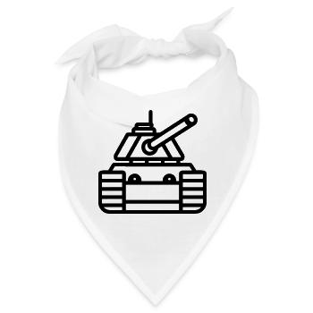 Panzer - Bandana - Weiß - Vorne