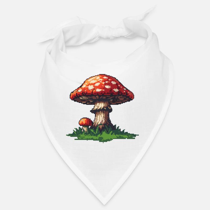 Icône de pixel de champignon Bandana