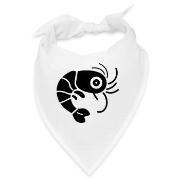 Garnele - Bandana - Weiß - Vorne