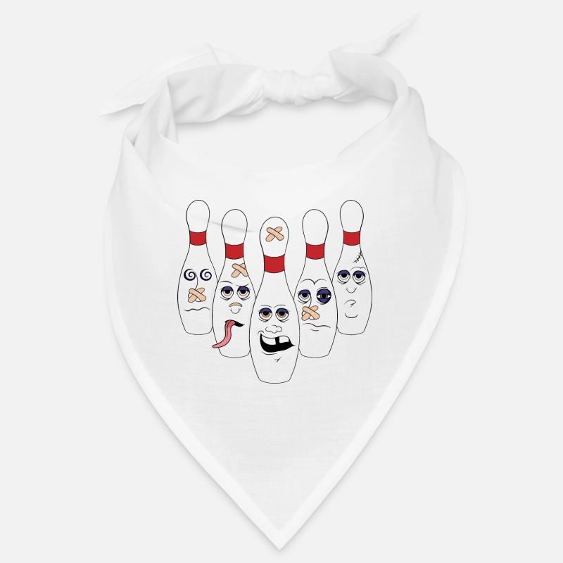 bowling - Bandana - blanc