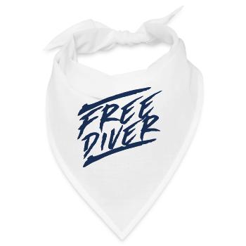 Ich bin Freitaucher Apnoe Free Diving Freitauchen - Bandana - Weiß - Vorne