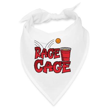 Rage Cage Trinken Alkohol Party Trinkspiel - Bandana - Weiß - Vorne