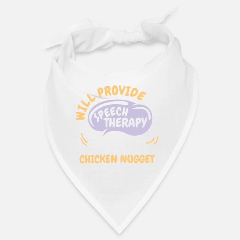 Provide Speech Therapy for Chicken Nugget Funny Bandana