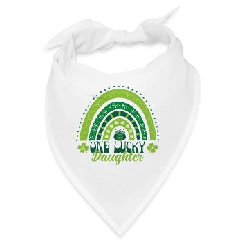 Ein glückliches Saint Patrick Girl - Bandana - Weiß - Vorne