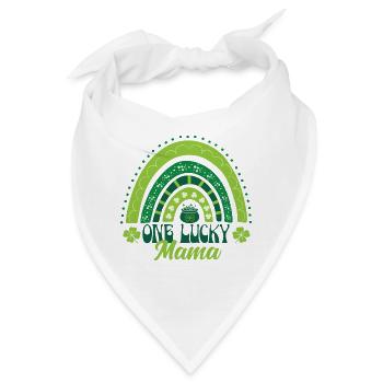 Eine glückliche Mutter Saint Patrick - Bandana - Weiß - Vorne