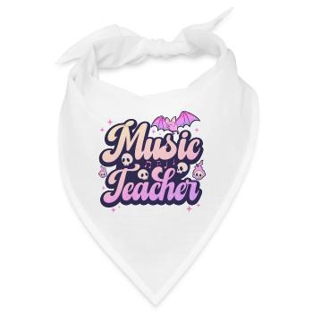 Herbstkostüm Halloween Musiklehrer - Bandana - Weiß - Vorne