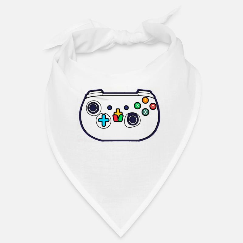 White Video Game Controller Bandana