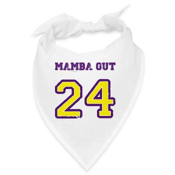 24 mamba out - Bandana - Weiß - Vorne