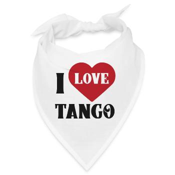 Ich Liebe Tango - Bandana - Weiß - Vorne