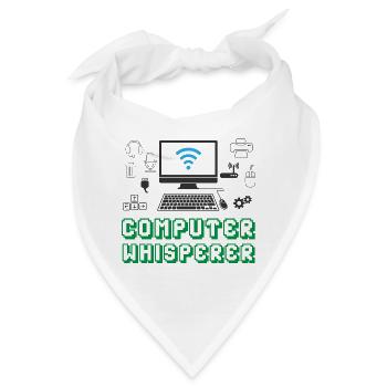 Computer Flüsterer - IT Support PC - Bandana - Weiß - Vorne